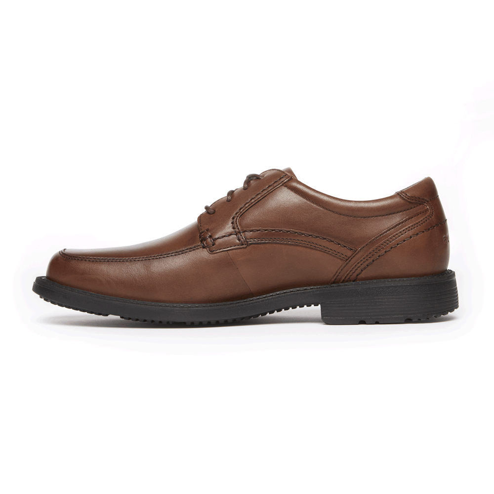 Zapatos Con Cordones Rockport Hombre Mexico - Style Leader 2 Apron Toe Marrom - YCIRD8631